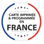 Carte imprimée et programmée en France